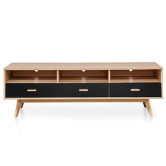 Ex Display CTV2603-KD 180cm Entertainment TV Unit In Natural - Black