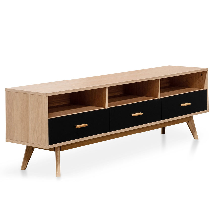 Ex Display CTV2603-KD 180cm Entertainment TV Unit In Natural - Black - View 3