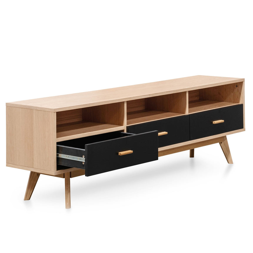 Ex Display CTV2603-KD 180cm Entertainment TV Unit In Natural - Black - View 4
