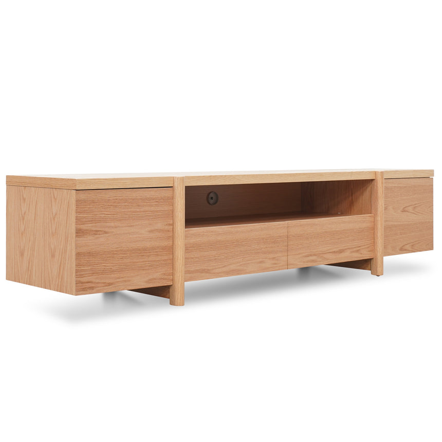 2.1m Entertainment TV Unit | Lowline - Full Natural - Timb | Myka Home - View 8
