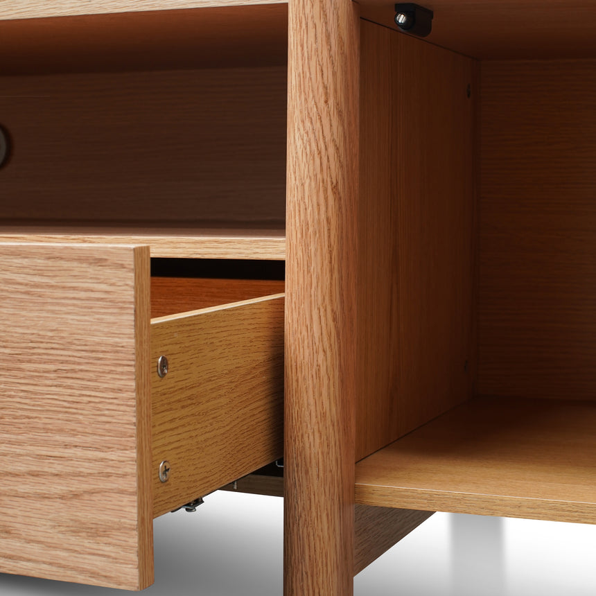 2.1m Entertainment TV Unit | Lowline - Full Natural - Timb | Myka Home - View 3