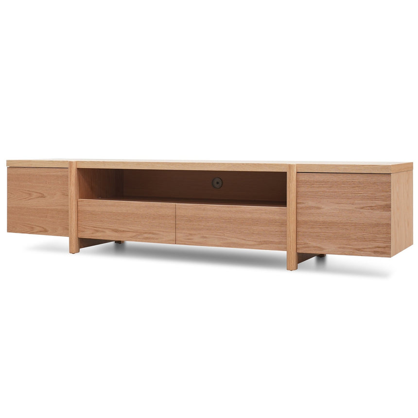 2.1m Entertainment TV Unit | Lowline - Full Natural - Timb | Myka Home