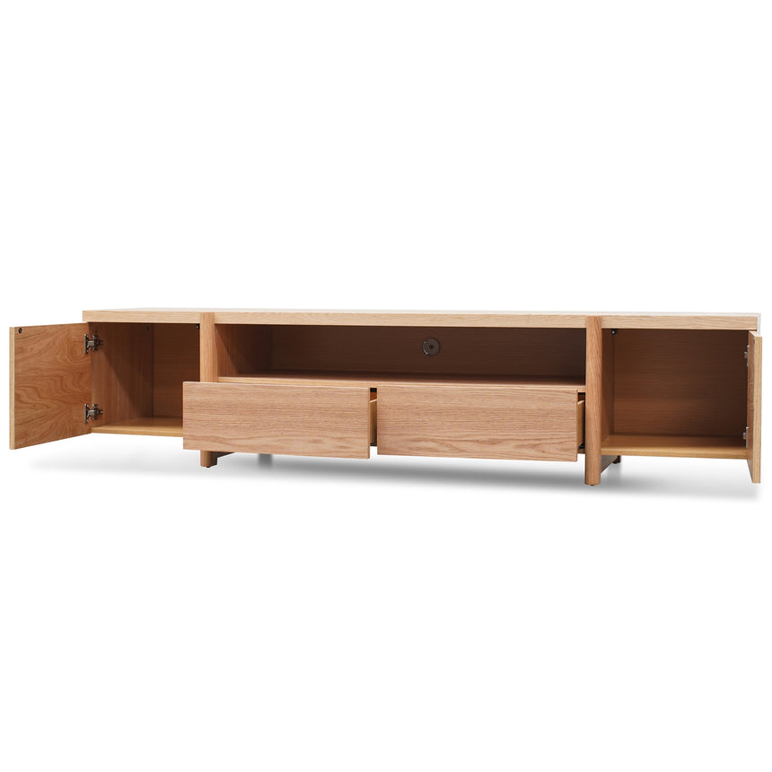 2.1m Entertainment TV Unit | Lowline - Full Natural - Timb | Myka Home - View 7