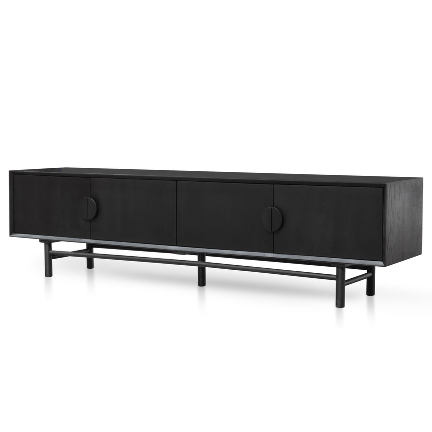 2.1m Entertainment TV Unit | Black | Myka Home