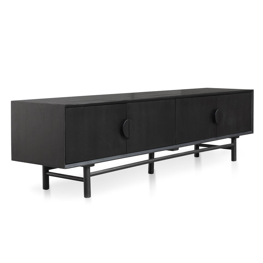 2.1m Entertainment TV Unit | Black | Myka Home - View 2