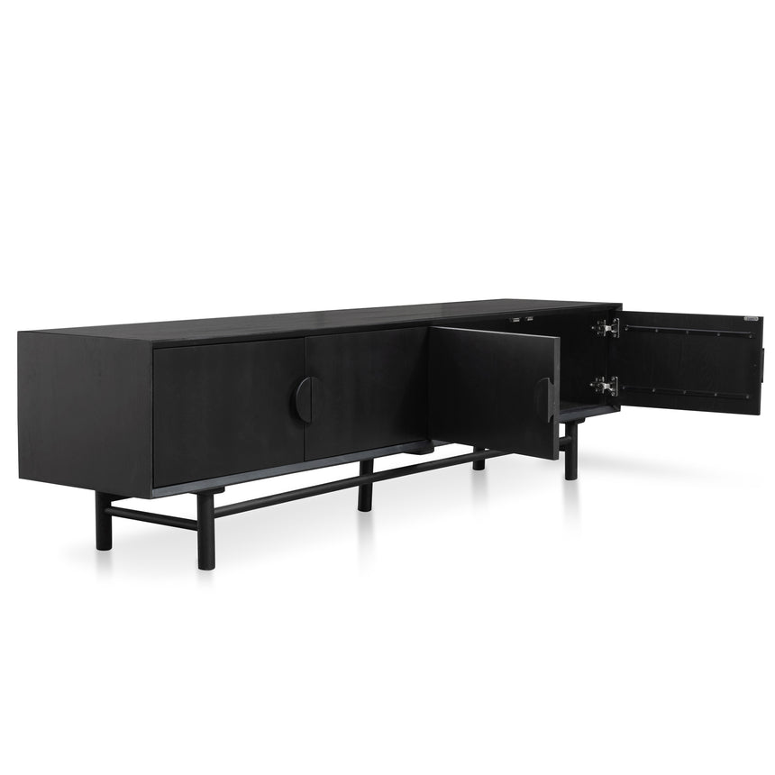2.1m Entertainment TV Unit | Black | Myka Home - View 5