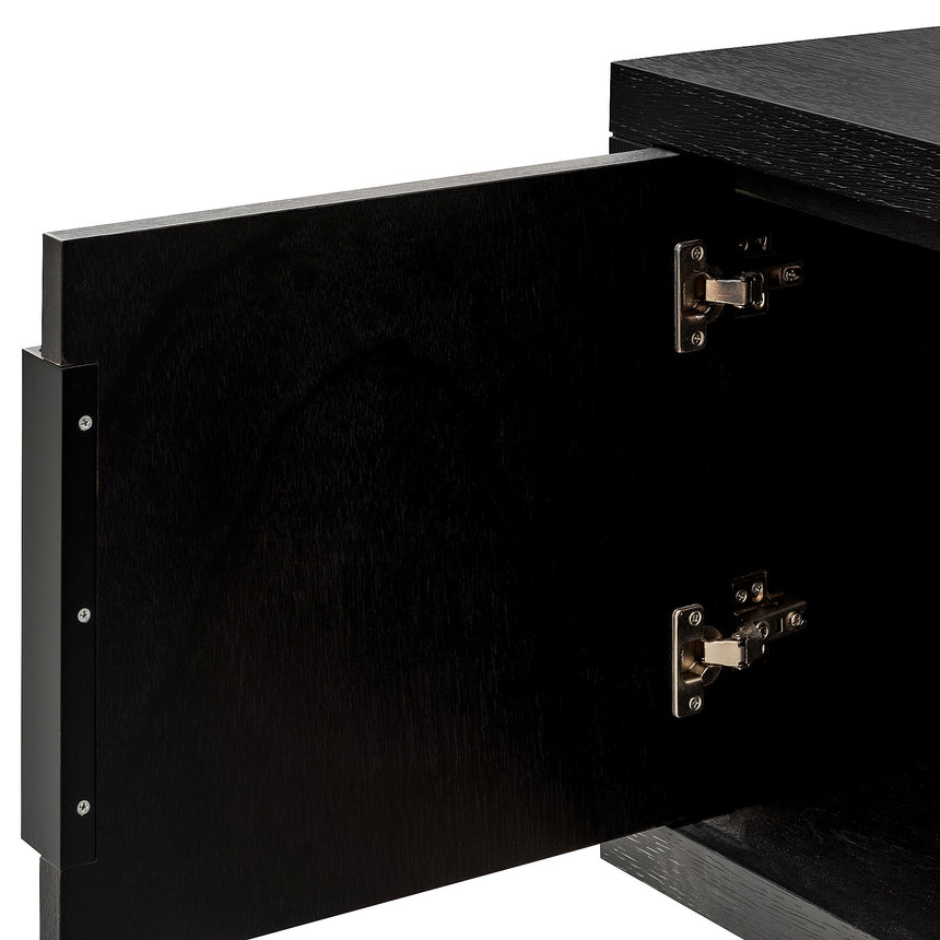 1.8m Entertainment TV Unit | Textured Espresso Black | Myka Home - View 5