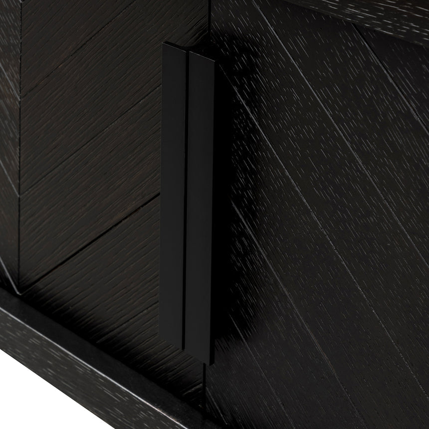 1.8m Entertainment TV Unit | Textured Espresso Black | Myka Home - View 7