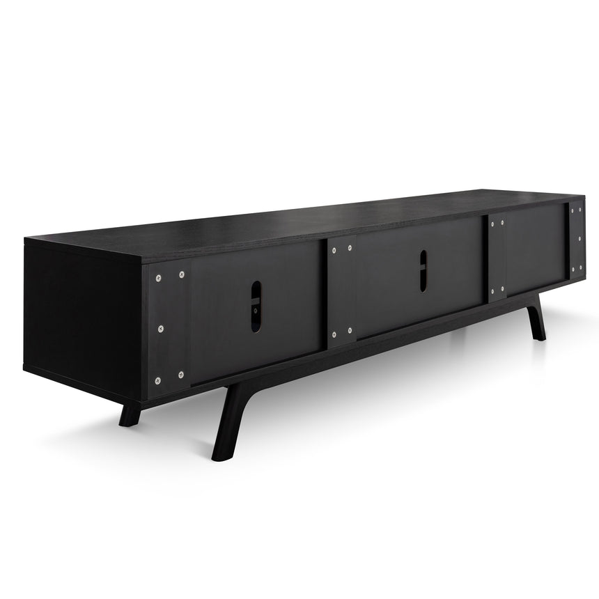 2.1m TV Unit | Full Black | Myka Home - View 9