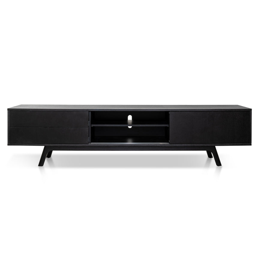 2.1m TV Unit | Full Black | Myka Home - View 8