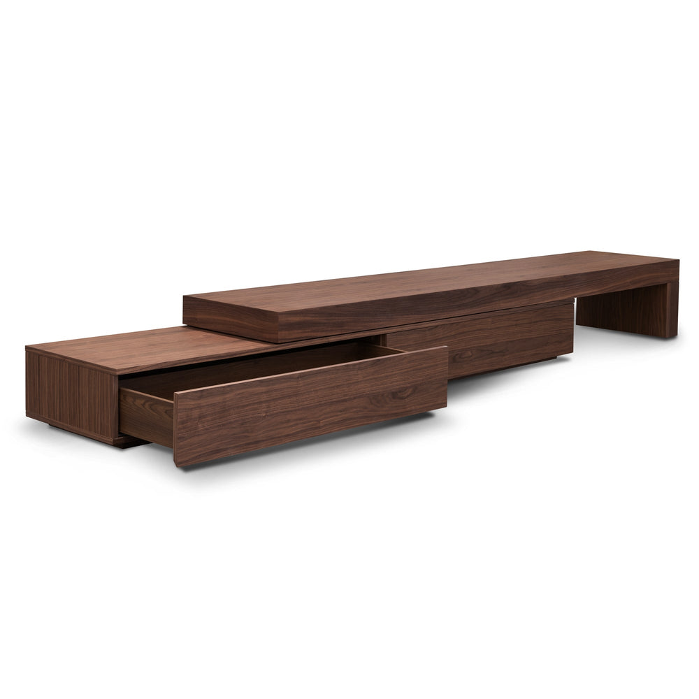 Extendable Entertainment TV Unit | Walnut | Myka Home - View 5