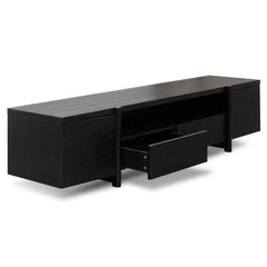Ex Display - CTV2611-BB 2.1m Entertainment TV Unit - Black Oak