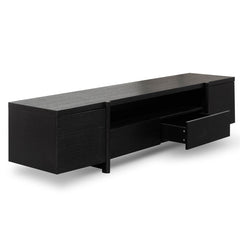 Ex Display - CTV2611-BB 2.1m Entertainment TV Unit - Black Oak
