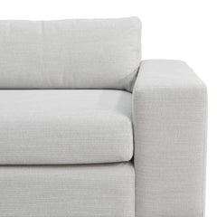 CLC802 3 Seater Sofa With Chaise - Light Texture Grey