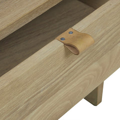 Aiden Bedside Table | Natural Teak | Myka Home
