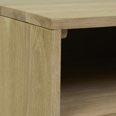 Aiden Bedside Table | Natural Teak | Myka Home