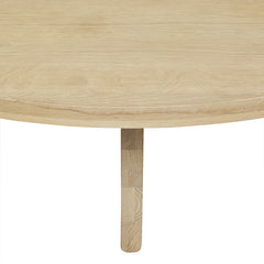 Aiden Round Coffee Table | Natural Oak | Myka Home