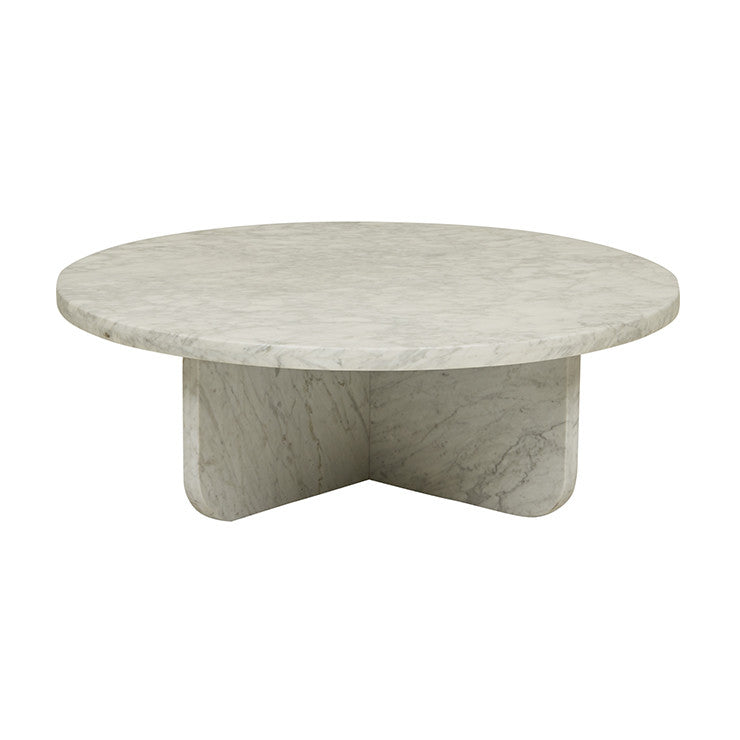 Amara Curve Coffee Table | Black Marble | Myka Home - View 2