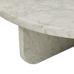 Amara Curve Coffee Table | Black Marble | Myka Home