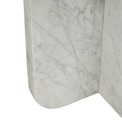 Amara Curve Side Table | Black Marble | Myka Home