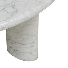 Amara Ellipse Coffee Table | Black Marble | Myka Home