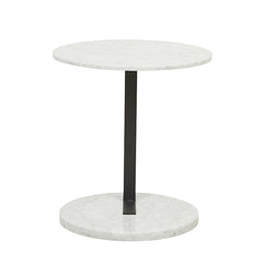 Amara Linear Side Table | Black Marble | Myka Home