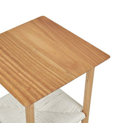 Anchor Bedside Table | Natural Mindi Wood | Myka Home