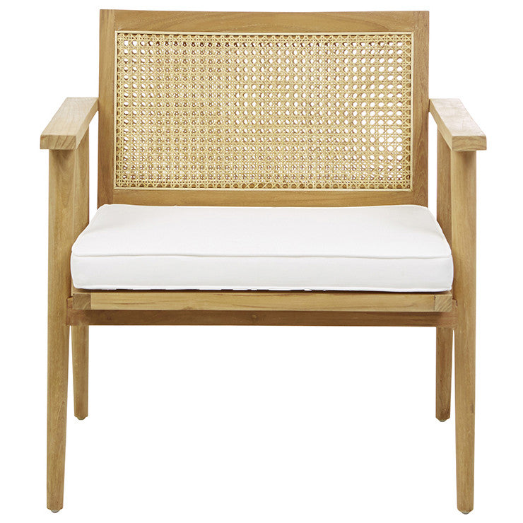 Anja Occasional Chair | Natural Teak Rattan | Myka Home - View 7