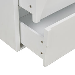 Archie Bedside Table | Matte White Finish | Myka Home