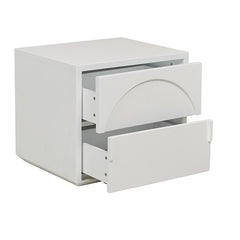 Archie Bedside Table | Matte White Finish | Myka Home