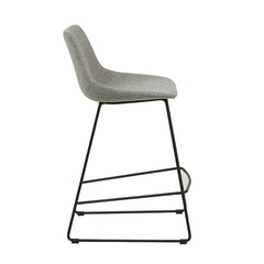 Slate Bar Stool | Black Stainless Steel | Myka Home