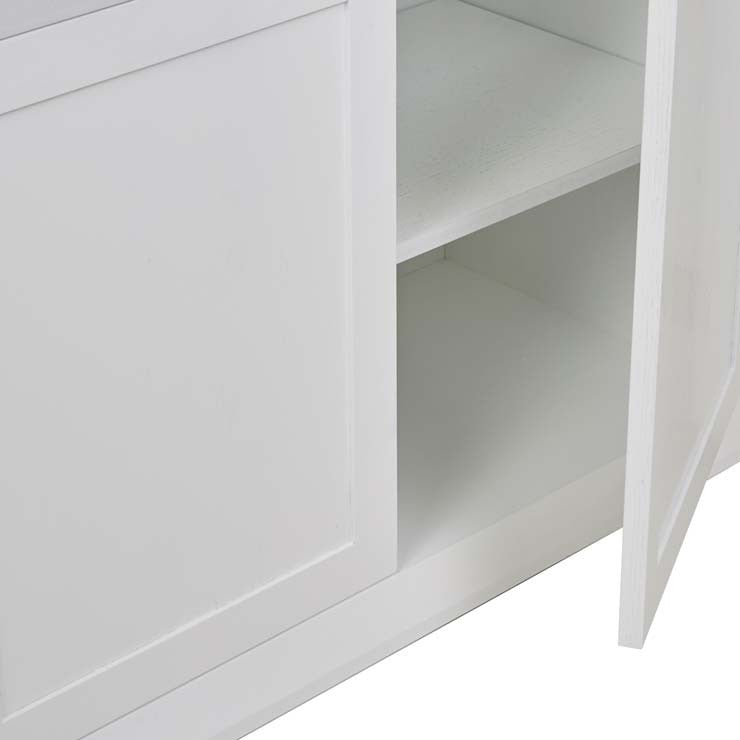 Hamptons Buffet | White Ash Veneer | Myka Home - View 4