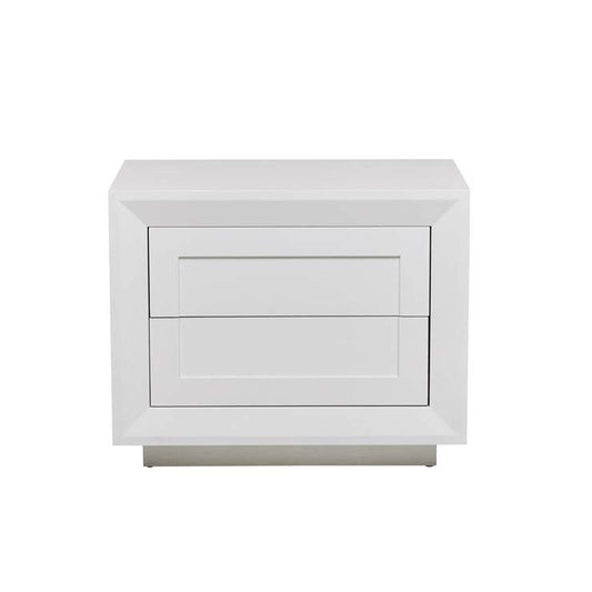 Ridge Bedside Table | White Ash | Myka Home
