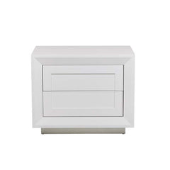 Ridge Bedside Table | White Ash | Myka Home