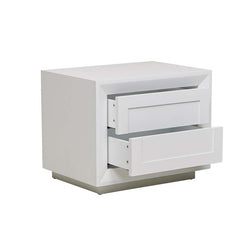 Ridge Bedside Table | White Ash | Myka Home