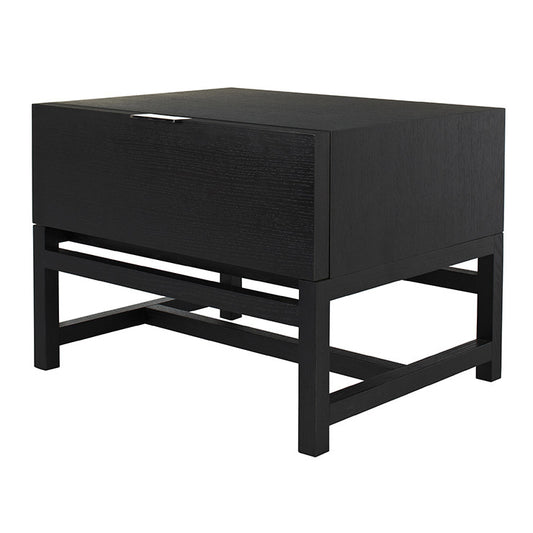 Oslo Bedside Table | Dark Wenge Oak | Myka Home