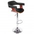 Cedar Wooden Bar Stool | Steel & PU Leather | Myka Home
