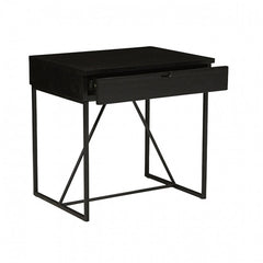 Slate Bedside Table | Black Oak Veneer | Myka Home