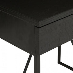 Slate Bedside Table | Black Oak Veneer | Myka Home