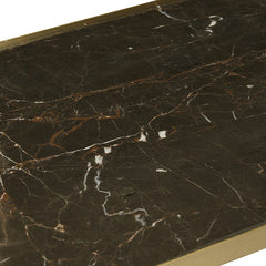 Monaco Coffee Table | Brown Marble | Myka Home