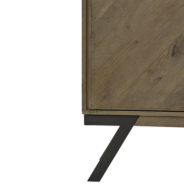 Drift Buffet | Grey Sand Mango Wood | Myka Home - View 4