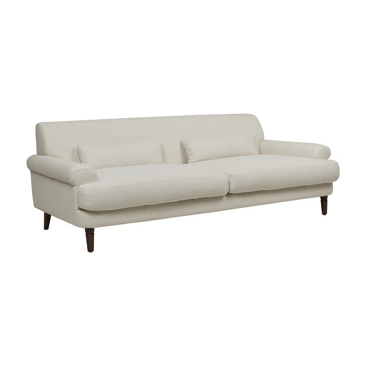 Florence Sofa | Pearl Stone Upholstery | Myka Home - View 2