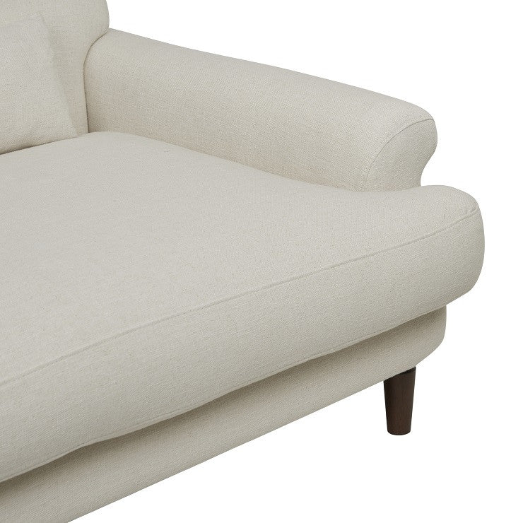 Florence Sofa | Pearl Stone Upholstery | Myka Home - View 4
