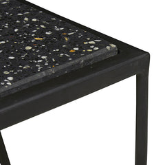 Slate Side Table | Black Terrazzo | Myka Home