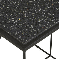 Slate Side Table | Black Terrazzo | Myka Home