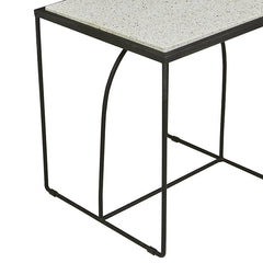 Slate Side Table | Black Terrazzo | Myka Home