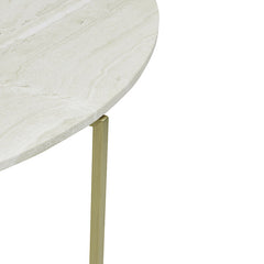 Elle Luxe Marble Round Coffee Tables