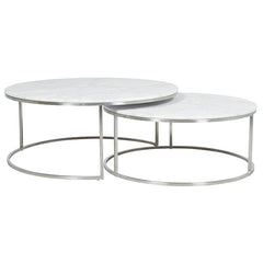 Elle Round Marble Nest Coffee Tables