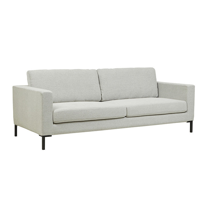 Juno 3 Seater Sofa with Black Powder Coated Legs - View 3