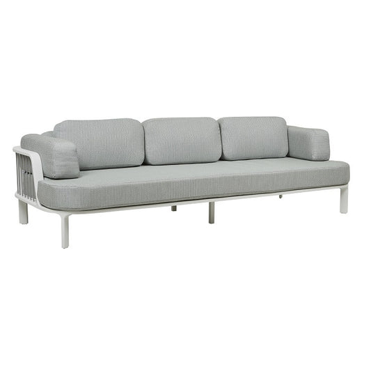 Lagoon Curve Outdoor 3 Seater Sofa | Aqua Tweed | Myka Home